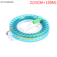 KITTENBABY รอกม้วนสายว่าวคริสตัล18ซม. พร้อมลูกบอล200ม. สายพร้อมอุปกรณ์ตกปลาล็อค