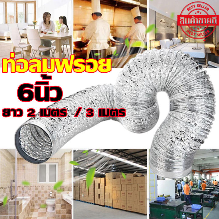 single-blasting-ท่อลมฟรอย-ท่อระบายอากาศ-ท่อลม-แอร์เคลื่อนที่-ท่อ-กันไหม้-ท่ออลูมิเนียมสองชั้น-6นิ้ว-ท่อระบายอากาศ-ท่ออลูมิเนียม-ท่อลมระบายอากาศ-ท่อแอร์-ท่อลม-ยาว-2เมตร-3-เมตร