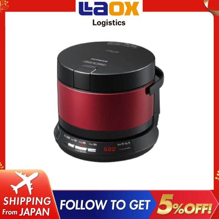 HITACHI RZWS2Y RICE COOKER IH INDUCTION HEATING RED MADE IN JAPAN OVERSEAS VOLTAGE HIGH QUALITY