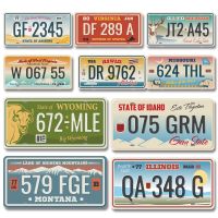 【HOT】✇▫ State License Plate Tin Plates Bar Paws Plauqe Wall Metal Iron Sign