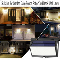 468 LED Solar Powered Outdoor Garden Landscape Waterproof Light Motion Sensor Automatic Lighting Wall Mounted Lamp Home Street