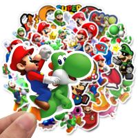 50pcs Japan Game Marico Bros Stickers For Car Laptop Phone Stationery Decal Waterproof Graffiti Super Luigi Sticker Kids Toy