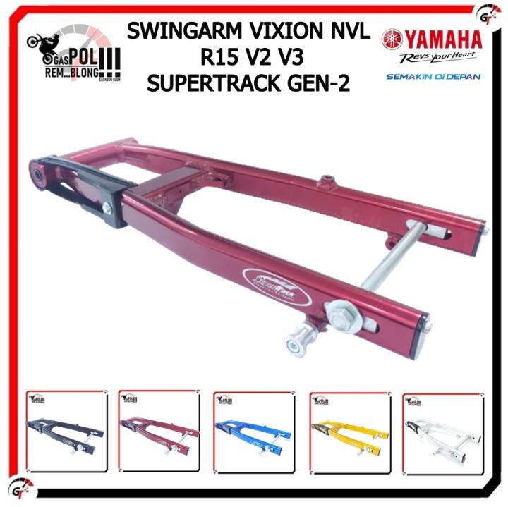 SWINGARM VIXION NVL NVA R15 V3 V2 DOUBLE DISK SWING ARM SUPERTRACK GEN