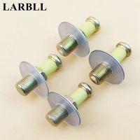 LARBLL 4Pcs/Set Car Door Lock Touch Striker Pins Holder Gaskets Bolts For VW Passat B3 B4 Golf 2 MK2 Polo Scirocco Seat Toledo