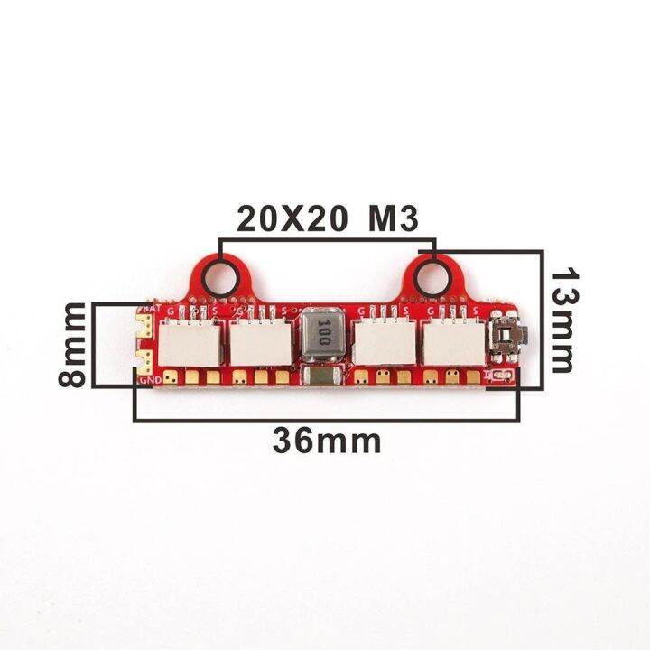 hglrc-2812-2-6s-led-controller-board-w-4pcs-w554b-led-strip-combo-for-rc-fpv-racing-drone-rc-quadcopter-spare-parts-rc-parts