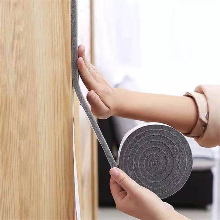 2m-4m-pu-sponge-foam-seal-strip-tape-adhesive-anti-collision-soundproof-weather-stripping-for-doors-windows-furniture-protection