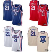 เสื้อผ้าบอลที่นิยมมากที่สุด เสื้อกีฬาแขนกุด ลายทีม NP2 2022 NBA Jersey Philadelphia 76ers พลัสไซซ์ สําหรับผู้ชาย และผู้หญิง PN2