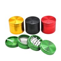 [COD] New smoke grinder diameter 56mm aluminum alloy 4-layer threaded