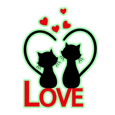 5Pack 3D Luminous Cartoon Kitten Love Wall Stickers Home Decor DIY Decals Kids Room Decoration Glow in the Dark Stickers