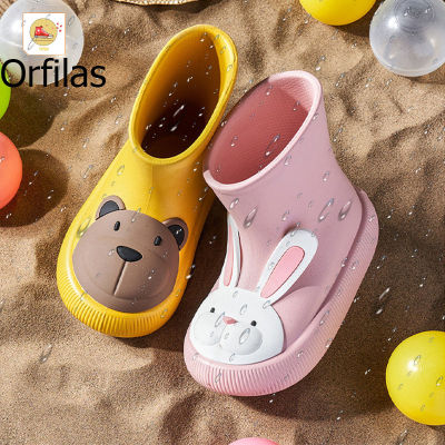 Orfilas 🎀🎀พร้อมส่ง 🌧- รองเท้าบูทกันฝน ลายการ์ตูน รองเท้าสำหรับเด็ก Unisex รองเท้าเล่นน้ำสำหรับเด็ก ลายการ์ตูน น่ารัก รองเท้ากันฝน