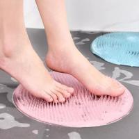 Anti-Slip ห้องอาบน้ำ Mat Safety Shower Bath Mat Bathing Dead Wash Person Massage Bathroom Sucker Pad Non-Slip Skin Lazy Artifact Rubbing Back Feet Brush Remove Pad B3U3