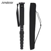 Andoer A-555 มาตราขนาดกะทัดรัดพกพาการถ่ายภาพอลูมิเนียม monopod unipod Stick สำหรับ Ni-Kon CA-Non SO-NY Pentax กล้อง MAX.load 10kg / 22lbs