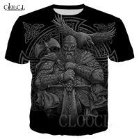 CLOOCL New Fashion Nordic Viking Tattoo T Shirt 3D Print Short Sleeve Black Tee Shirt Unisex Harajuku Streetwear Tops