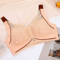 Big Size Puls Large Wireless Push Up Bra Fashion High Quality Cotton Underwear Lace Floral Bralette Intimate Sexy Bras For Women