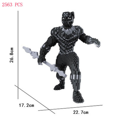 hot classic movie marvel super hero figures Wakanda mini micro diamond block model bricks toys child gift