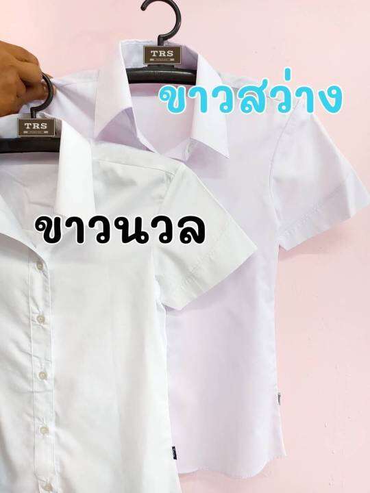 เสื้อนักศึกษาหญิง-ทรงมหิดล-แขนสามเหลี่ยม-หลังสามเหลี่ยม-ถูกระเบียบ-สินค้าพร้อมส่ง