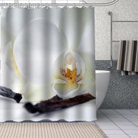 【CW】ஐ♟  Durable Custom Orchid Shower Curtains Curtain Fabric Washable Polyester for Bathtub