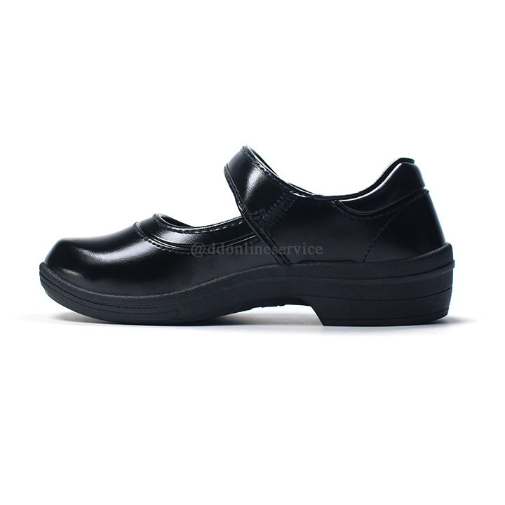 adda-รองเท้าหนังสีดำ-รองเท้านักเรียนสีดำ-รองเท้านักเรียนหญิง-รองเท้านักเรียนแบบล๊อค-รองเท้านักเรียนลายโดเรม่อน-รองเท้าแอ็ดด้า-รุ่น-41z01