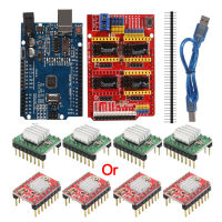 CNC Shield Expansion Board V3.0 UNO R3พร้อม Usb สำหรับ Arduino 4Pcs Stepper Motor Driver A4988สำหรับ Arduino