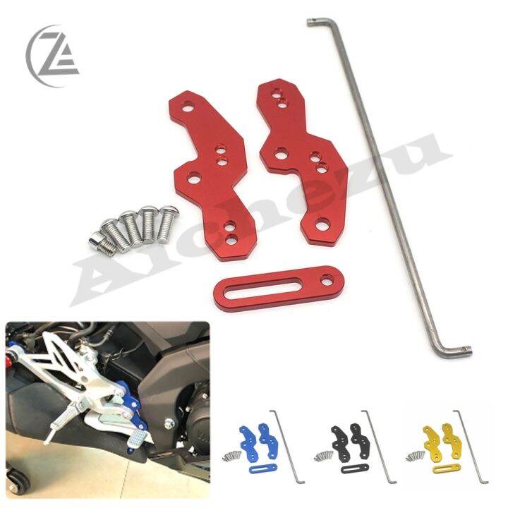 [hot] ♕ Rearset Aluminum Footrest Pedals Relocation Brackets for YZF