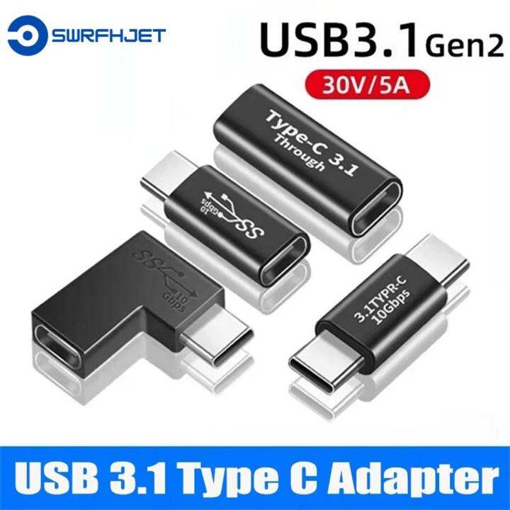 Swrfh Durable 10gbbps Usb Type C Female To Female Charge Adapter Male To Female Usb Adapter 6908