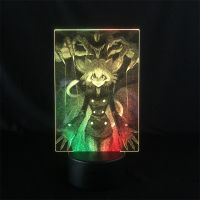 ●┇✣ Touch Sensor Two Tone Lamp HUNTER HUNTER Neferpitou Anime Manga Birthday Two Tone Led Light Two Tone 3D Lamp Desk Kids Present