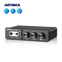 AIYIMA Audio DAC-A2 PRO USB Gaming DAC เครื่องขยายเสียงหูฟัง Hub USB ตัวถอดรหัสขนาดเล็กสำหรับ PS5ชุดหูฟังสำหรับเล่นเกมเดสก์ท็อป Active Speakers