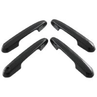 Car Carbon Fiber Style Exterior Door Handle Decoration Accessories for Toyota Land Cruiser Lc300 2022 2023