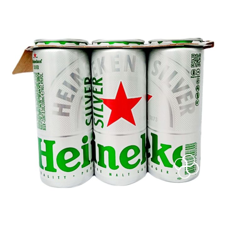 Heineken Silver Beer in Can 6 x 330mL | Lazada PH