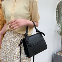 New Fashion Ins WomenS Handbag Pu Leather Small Square Bag Lightweight Wild Shoulder Bag Messenger Bag