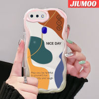 เคส JIUMOO สำหรับ OPPO R17 R15 Pro เคสแฟชั่นวันดีรูปแบบ Morandi เนื้อครีมกันกระแทกแบบใสนิ่มเคสมือถือโปร่งใสลายกล้องถ่ายรูปที่สร้างสรรค์เคสซิลิกาเจลป้องกัน