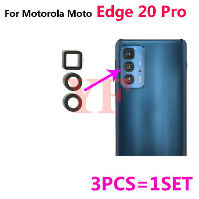 1ชุดเคสสำหรับ Motorola Moto Edge 20 Pro S Pro Edge 30 Fusion Neo Edge S30 Belakang Belakang Kamera Kaca