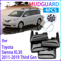 รถ Mud Flaps สำหรับ Toyota Sienna XL30 2011 ~ 2019 2012 2013 2014 2015 2016 Mudguard Splash Guards Fender Mudflaps อุปกรณ์เสริมอัตโนมัติ