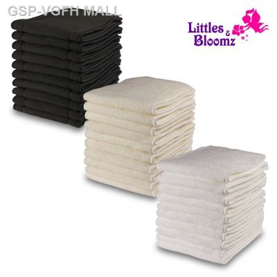 MyMediTravel VGFH MALL [Litttles Bloomz] 10ชิ้นแทรกใช้ซ้ำได้ซักได้สำหรับผ้าอ้อมผ้าอ้อมเด็กแทรกไมโครไฟเบอร์แทรก