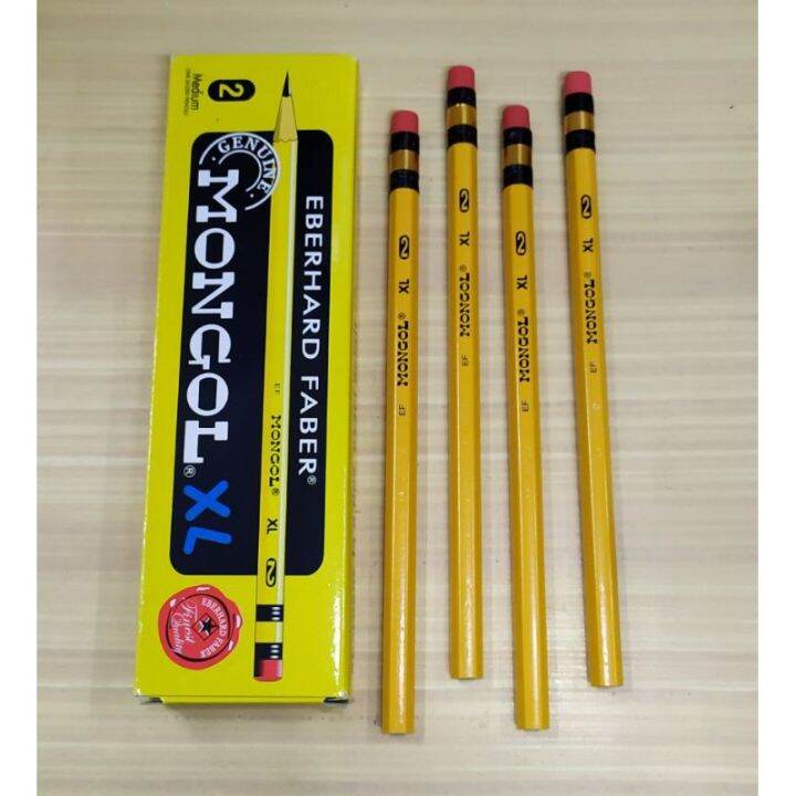 ☸12pcsBox XL MONGOL PENCIL JUMBO PENCIL 2♭ Lazada PH