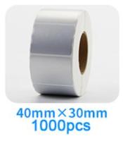 Matte Silver PET Barcode Label 100 90 80 70 60 40 50 30 20 Thermal Transfer Ribbon Printer Sticker