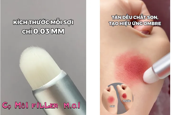 Cọ môi  Cosmetics nhỏ gọn tiện lợi 