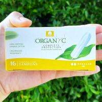 ผ้าอนามัยแบบสอด 16 ชิ้น ออแกนิก  Organic Regular Cotton Cord 16 Tampons (Organyc) สำหรับวันมาน้อย ขนาดเล็กกระทัดรัด Unsurpassed Absorbency