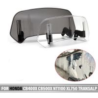 Universal Motorcycle Windshield Extension Adjustable Spoiler Deflector For HONDA CB400X CB500X NT1100 XL750 Transalp ADV 150