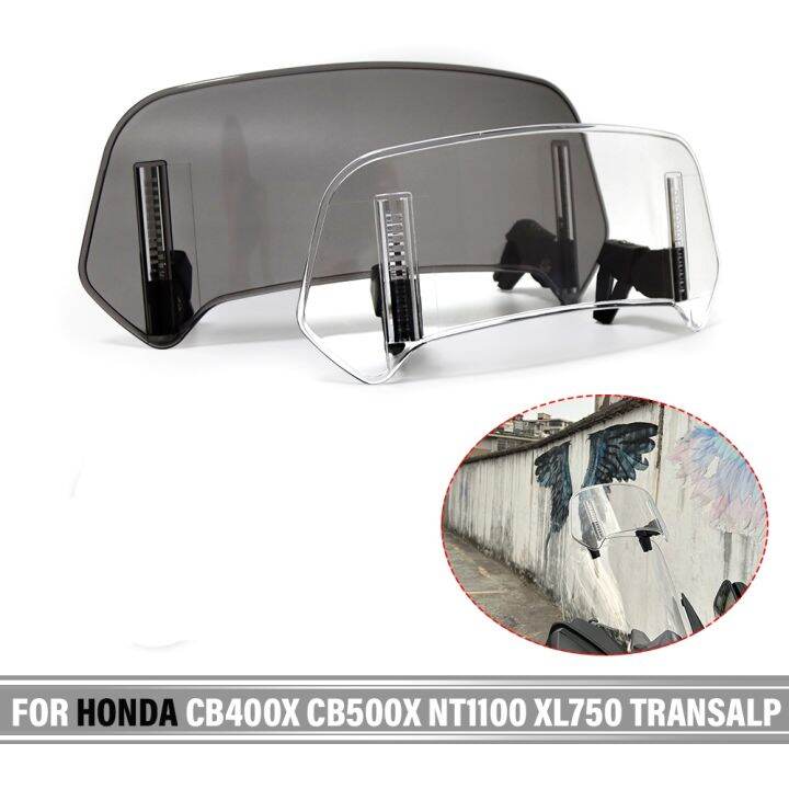 Universal Motorcycle Windshield Extension Adjustable Spoiler Deflector
