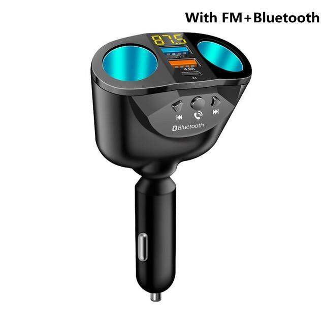 car-charger-bluetooth-fm-transmitters-cigarette-lighter-dual-usb-qc-3-0-splitter-quick-charge-12v-auto-hands-free-call-sockets