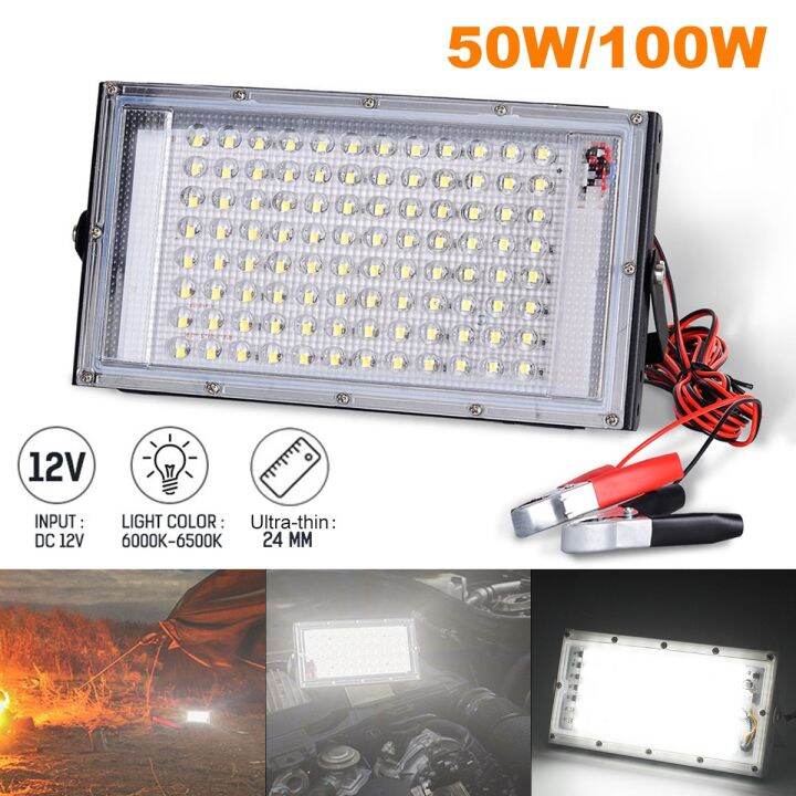LED Floodlights 50/100W IP65 Waterproof Led White DC 12V /RGB AC Flood