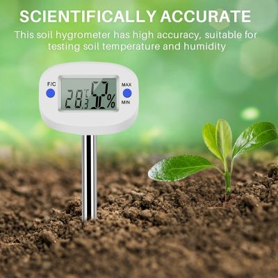 เครื่องวัดความชื้นและอุณหภูมิเครื่องวัดความชื้น TA290ไฮโกรมิเตอร์ดินดิจิทัลพร้อมหัววัดสำหรับทำสวนทำสวน
