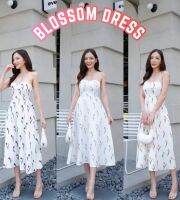 Thitiya Blossom Dress เดรสดอกไม้ ผูกคอทรงคลอเซ็ต