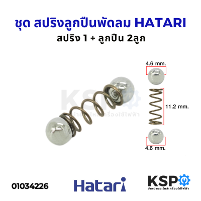 ชุด สปริง + ลูกปืน 2ลูก ลูกปืนเฟืองส่ายพัดลม HATARI ฮาตาริ และ ยี่ห้อทั่วไป ทุกรุ่น อะไหล่พัดลม