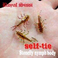 【hot】❡∈⊙ New 30pcs/set stonefly nymph rubber body and hooks combo synthetic fly tying materials artificial flies