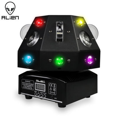 ALIEN 4 IN 1 DMX RGBWY LED Moving Head Beam Point Rainbow Green DJ Disco Party Dance Wedding Bar Stage Lighting Effect
