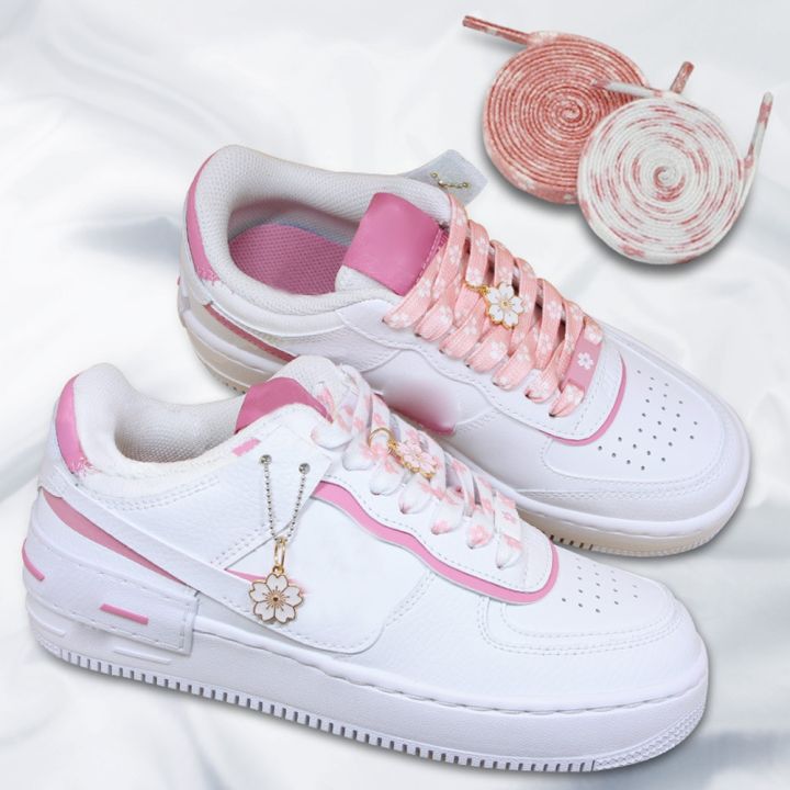 original-multi-style-cherry-tie-dye-printin-blossom-pink-shoelace-female-flower-sneaker-woman-lace-of-lace-white-female-shoelace