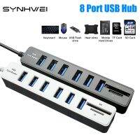 8/5 Port USB Hub Expander Adapter Multi USB Splitter HUB High Speed 2.0 Hub TF SD Card Reader All In One For PC Laptop USB Hubs