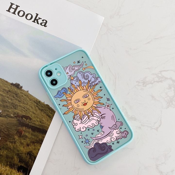 cold-noodles-jamular-ตลก-sun-moon-face-เคสโทรศัพท์กันกระแทกสำหรับ-iphone-13-12-11-pro-7-xs-max-x-xr-se20-8-plus-tpu-matte-candy-ฝาหลัง